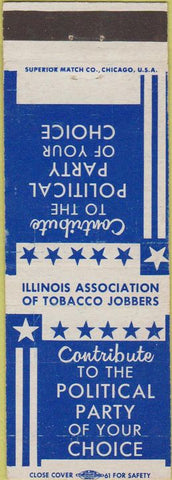 Matchbook Cover - Illinois Tobacco Jobbers political