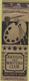 Matchbook Cover - Artists Writers Club Hollenden Hotel Cleveland OH WEAR