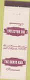 Matchbook Cover - Brass Rail Restaurant New York City Feature