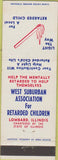Matchbook Cover - West Suburban Assoc of Retarded Children Lombard IL
