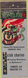 Matchbook Cover - Club Charles Baltimore MD Christmas