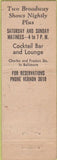 Matchbook Cover - Club Charles Baltimore MD Christmas