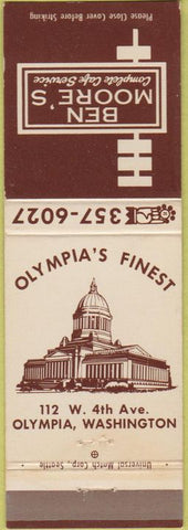 Matchbook Cover - Ben Moore's Olympia WA