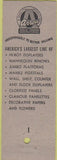 Matchbook Cover - Dashoff Window Display Co Worcester MA