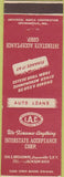 Matchbook Cover - Interstate Acceptance Loans Louisville KY