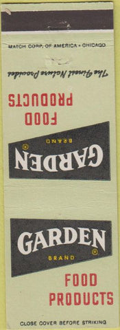 Matchbook Cover - Garden Brand Food Products