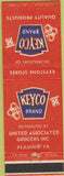 Matchbook Cover - Keyco Brand Grocery Reading PA