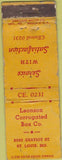 Matchbook Cover - Leonson Corrugated Box ST Louis MO paper boxes WORN