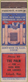 Matchbook Cover - The Palm Kalispell MT Star Match long