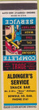 Matchbook Cover - Aldinger's Service Bowdle SD