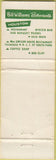 Matchbook Cover - Bill Williams Restaurant Houston TX CREASES WORN