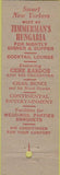 Matchbook Cover - Zimmerman's Hungaria Hungary New York City