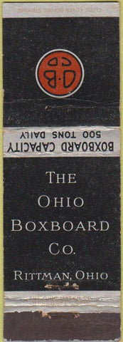 Matchbook Cover - Ohio Boxboard Co Pittman OH cardboard boxes