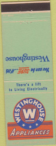 Matchbook Cover - Westinghouse Appliances