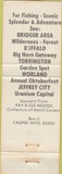 Matchbook Cover - Wyoming Tourism 1976 Casper