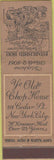 Matchbook Cover - Ye Olde Chop House New York City