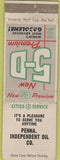 Matchbook Cover - Cities Oil Gas Penna Independent 5D