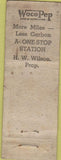 Matchbook Cover - Cumberland Batteries Ensley oil gas AL WORN