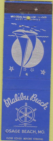 Matchbook Cover - Malibu Beach Osage Beach MO
