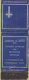Matchbook Cover - Mink Church Supply Religious Springfield MA WEAR NH CT