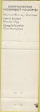 Matchbook Cover - Four County Fireman's Association Lehighton PA