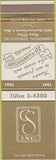 Matchbook Cover - Commercial Services Detroit MI Insurance Background checks