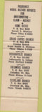 Matchbook Cover - Commercial Services Detroit MI Insurance Background checks