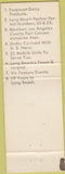 Matchbook Cover - DC Catering Concord NH Long Beach CA