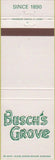 Matchbook Cover - Busch's Grove St Louis MO?