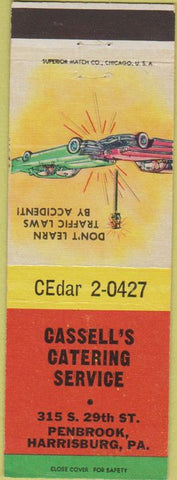 Matchbook Cover - Cassell's Catering Harrisburg PA