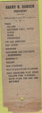 Matchbook Cover - Hansen Lumber Co Davenport IA POOR STRIKER