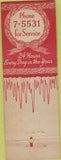 Matchbook Cover - Alexander Motor Co Dallas TX Christmas