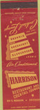 Matchbook Cover - Harrison Restaurant Chicago IL