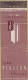 Matchbook Cover - Hotel Pearson Chicago IL WORN