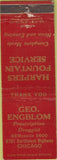 Matchbook Cover - Geo Engblom Drugs Chicago IL
