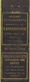 Matchbook Cover - Hershberger's Restaurant Klamath Falls OR WORN