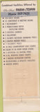 Matchbook Cover - Host Town Resort Motel Lancaster PA