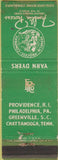Matchbook Cover - Franklin Process Co Providence RI Greenville SC WEAR