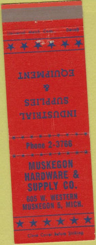 Matchbook Cover - Muskegon Hardware Supply MI