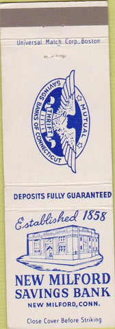 Matchbook Cover - New Milford Savings Bank CT