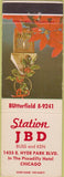 Matchbook Cover - Station JBD Chicago IL Piccadilly Hotel
