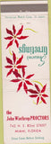 Matchbook Cover - John Winthrop Proctors Miami FL