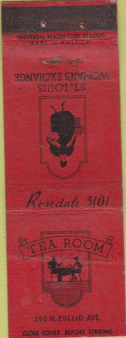 Matchbook Cover - St Louis Woman's Exchange Tea Room girlie