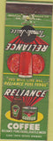 Matchbook Cover - Reliance Coffee Seattle WA Tomato Juice