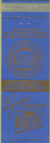 Matchbook Cover - Lagonda National Bank Springfield OH