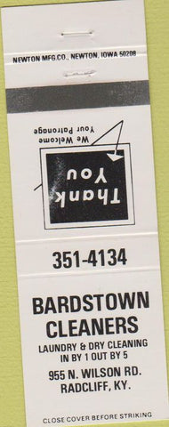 Matchbook Cover - Bardstown Cleaners Radcliff KY
