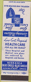 Matchbook Cover - Blue Cross Blue Shield Omaha NE