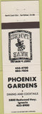 Matchbook Cover - Phoenix Gardens Ignacio CA Nave bowling