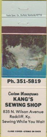 Matchbook Cover - Kang's Sewing Shop Radcliff KY
