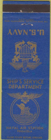 Matchbook Cover - US Navy Pensacola FL